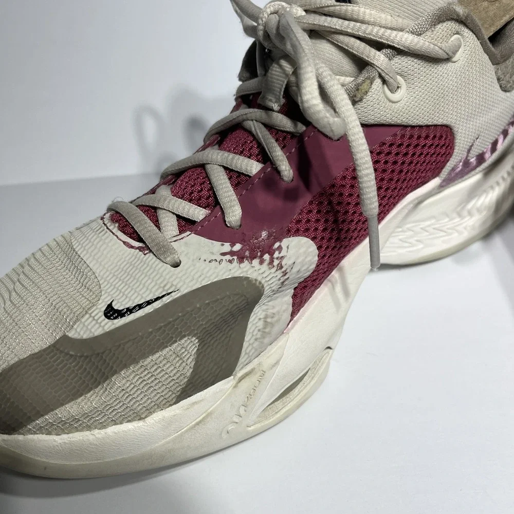 Nike Zoom Freak 4 Giannis Light Bone Sweet Beet DJ6149-002 Sneakers Men Size 9.5